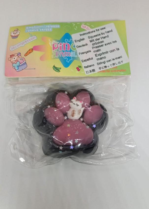 Игрушка-антистресс Squishy Сквиш кошачья тапа лапка 6 см