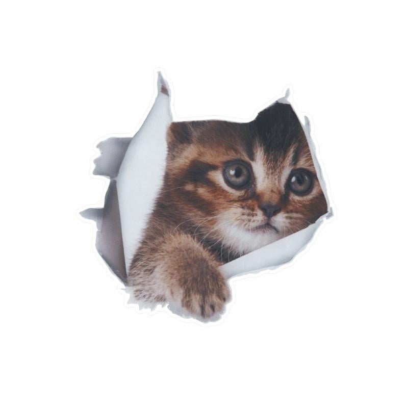 Наклейка на авто AIWA Кот 3D 02140