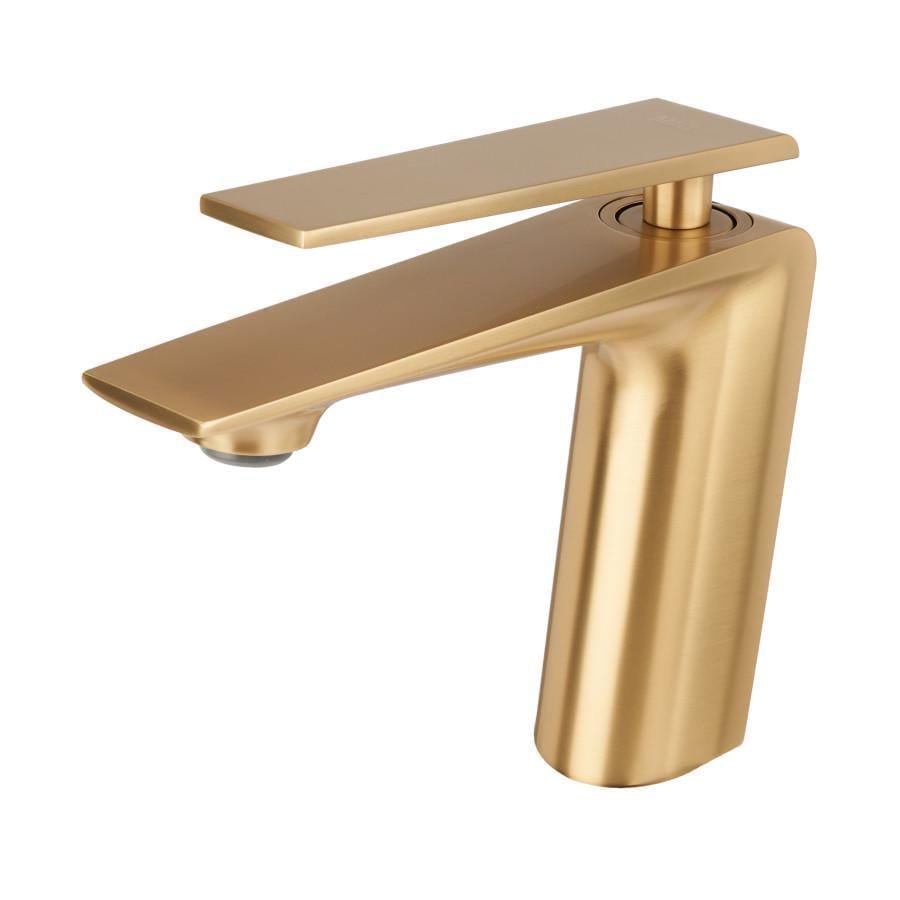 Змішувач для раковини Nett ZGr-33 одноважільний Золотий матовий (NET-081390)