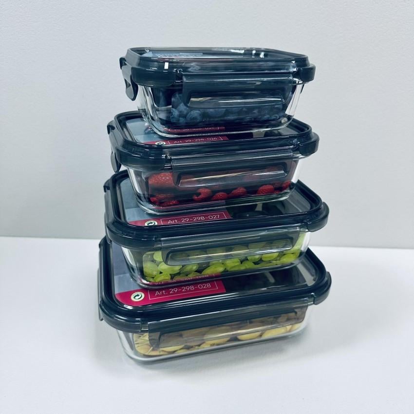 Набір контейнерів Krauff Artglas 29-298-025/29-298-026/29-298-027 400/600/1000/1500 мл (2557866087) - фото 2 Набір контейнерів Krauff Artglas 29-298-025/29-298-026/29-298-027 400/600/1000/1500 мл (2557866087) - фото 2