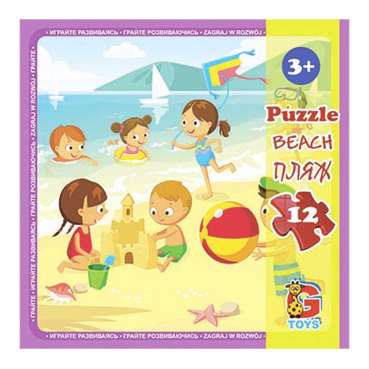Пазл Пляж 12 элементов 21х20 см Пазл Пляж 12 элементов 21х20 см