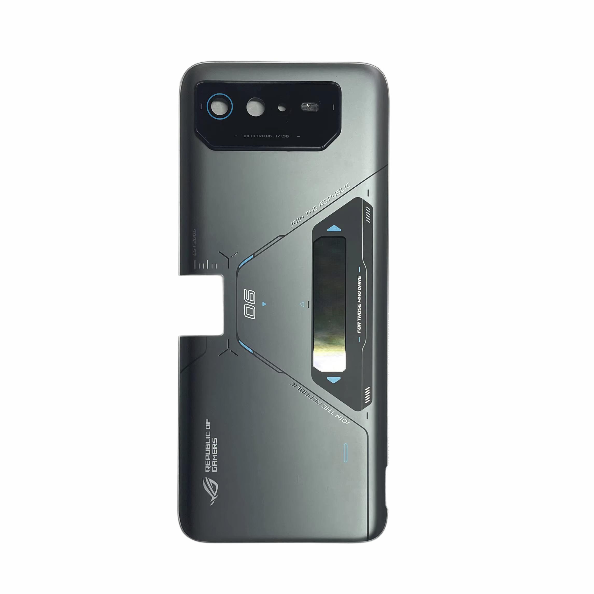 Крышка задняя Asus ROG Phone 6D Ultimate AI2203 Servise стеклянная со стеклом для камеры (22871449)