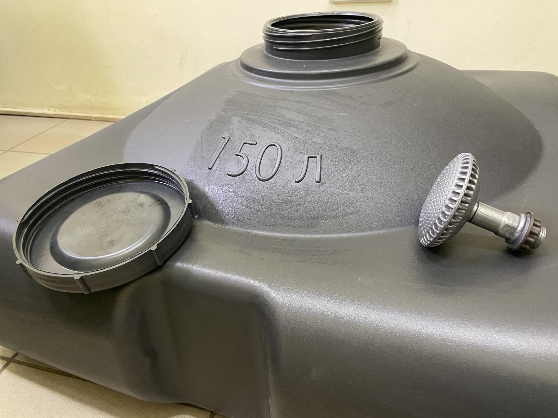 Бак для душа с воронкой для питьевой воды 150 л 370х750х750 мм (67332758) - фото 17 Бак для душа с воронкой для питьевой воды 150 л 370х750х750 мм (67332758) - фото 17