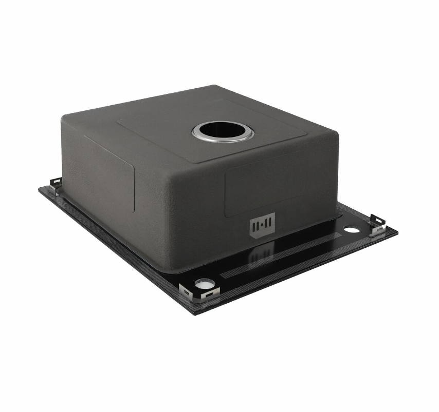 Мойка для кухни Platinum Handmade 600x510x200 мм Black Glass - фото 3