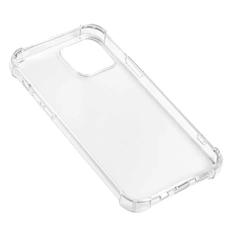 Силиконовый противоударный чехол на Iphone 12/12 Pro прозрачный (HP61314713) Силиконовый противоударный чехол на Iphone 12/12 Pro прозрачный (HP61314713)