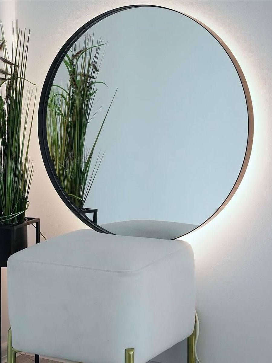 Зеркало круглое с подсветкой Range Frame L 100х100 см (10024L-100100stW)