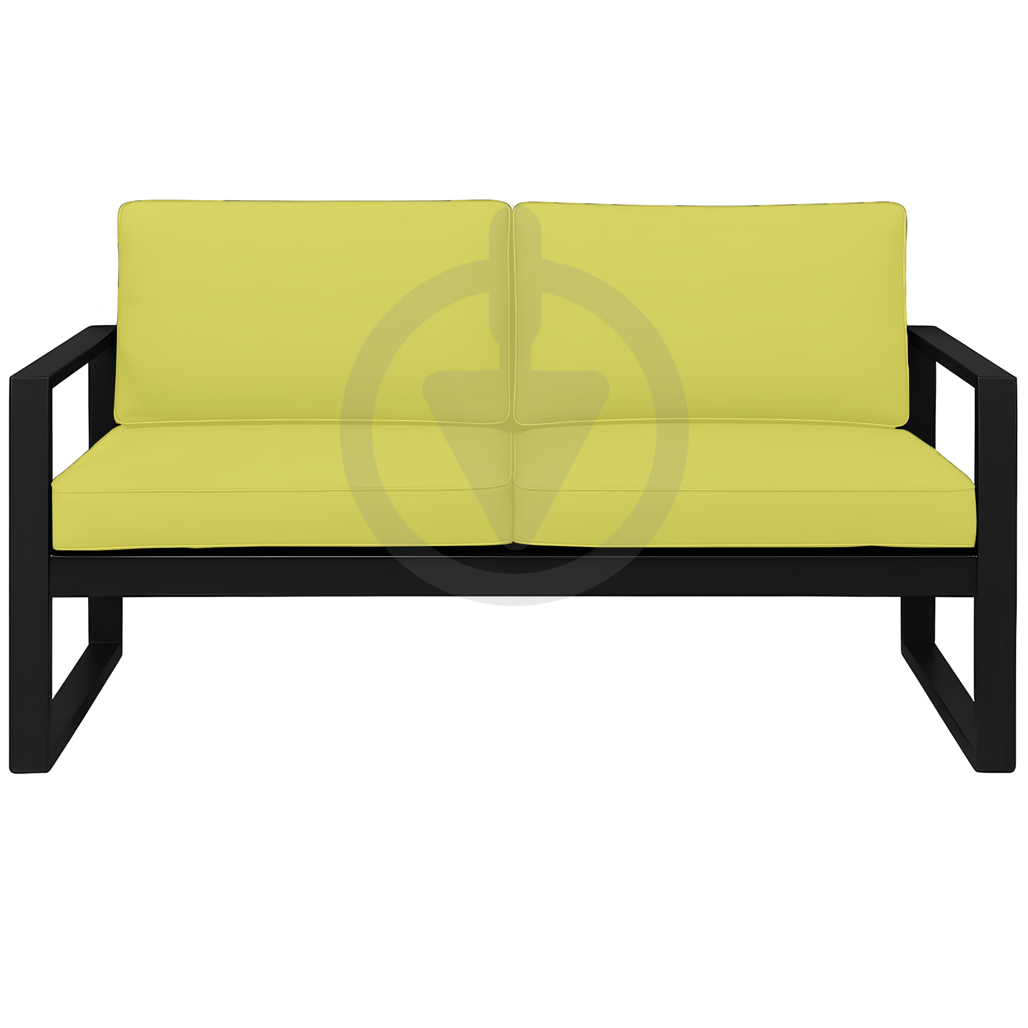 Диван металлический AVVS Бостон лофт с подлокотниками рогожка 130 см Салатовый - фото 2 Диван металлический AVVS Бостон лофт с подлокотниками рогожка 130 см Салатовый - фото 2