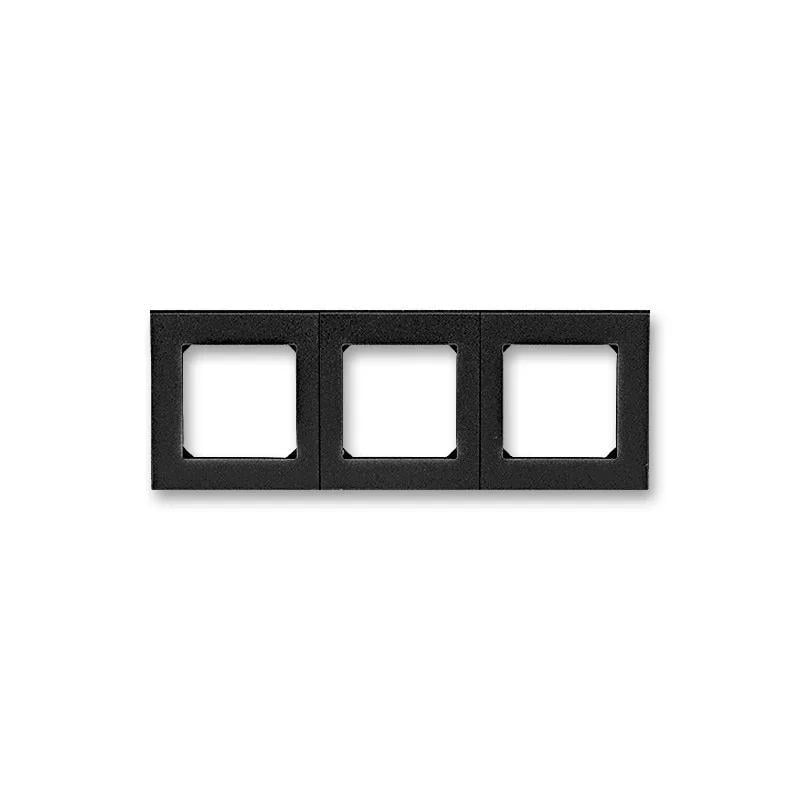 Рамка трехместная ABB Levit Оникс/Дымчатый черный (3901H-A05030 63) - фото 1 Рамка трехместная ABB Levit Оникс/Дымчатый черный (3901H-A05030 63) - фото 1