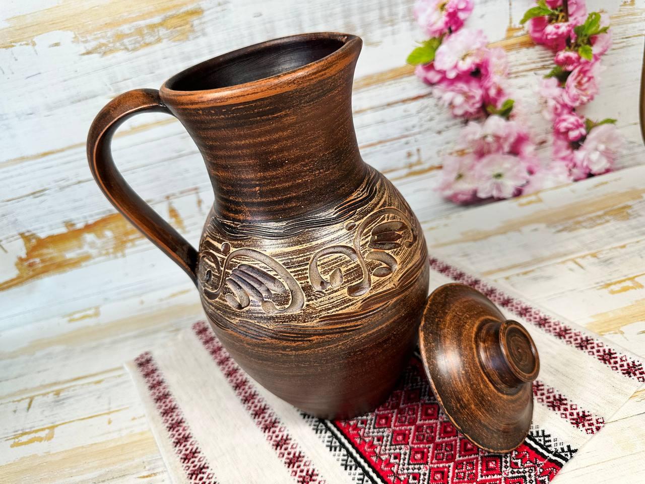 Кувшин глиняный 2,5 л (1985509381) - фото 1 Кувшин глиняный 2,5 л (1985509381) - фото 1