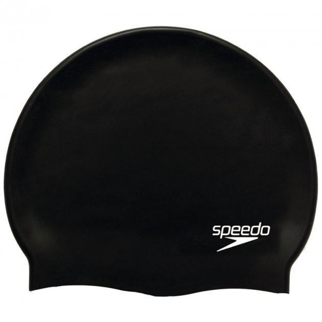 Шапочка для плавания Speedo FLAT SILIСONE СAP AU 8-709910001 Blaсk (5039247289157)