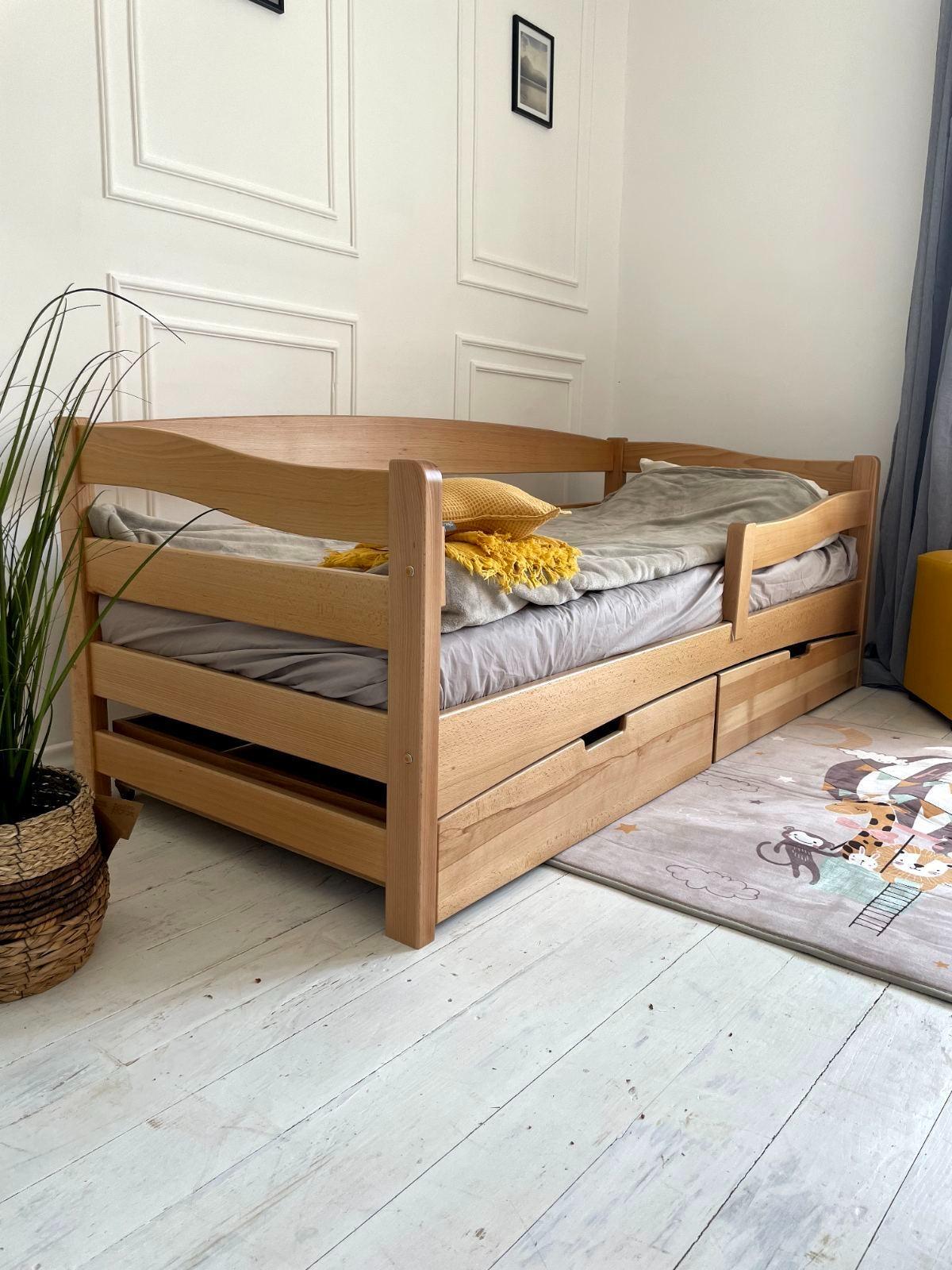 Ліжко підліткове Goydalka Afina з шухлядою 160x80 см Натуральний - фото 3 Ліжко підліткове Goydalka Afina з шухлядою 160x80 см Натуральний - фото 3