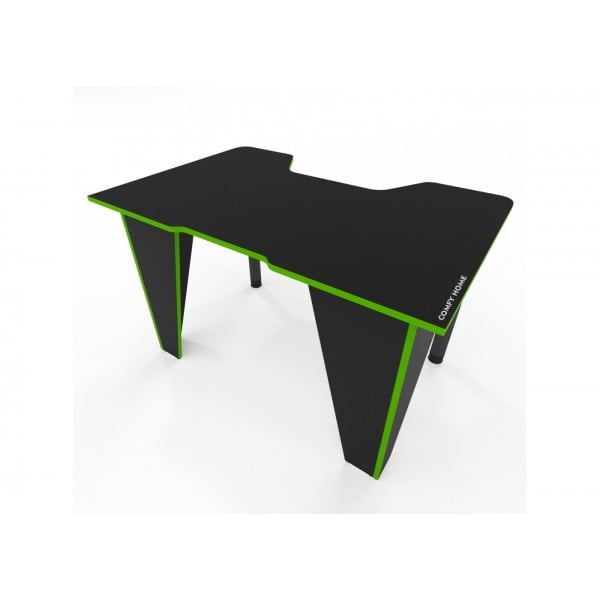 Компьютерный стол игровой Comfy Home Frost Черный/Лайм (63dbdcb79fda984dfa2e9748)