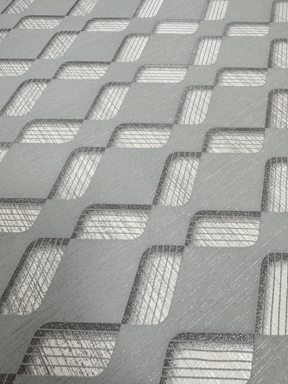 Шпалери вінілові на флізеліновій основі Marburg 10 м Сіро-блакитний (33603) - фото 4