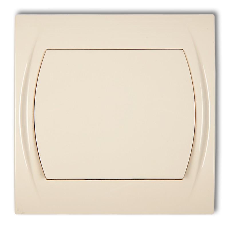 Выключатель 1-клавишный Karlik Logo с подсветкой Бежевый (1LWP-1L)