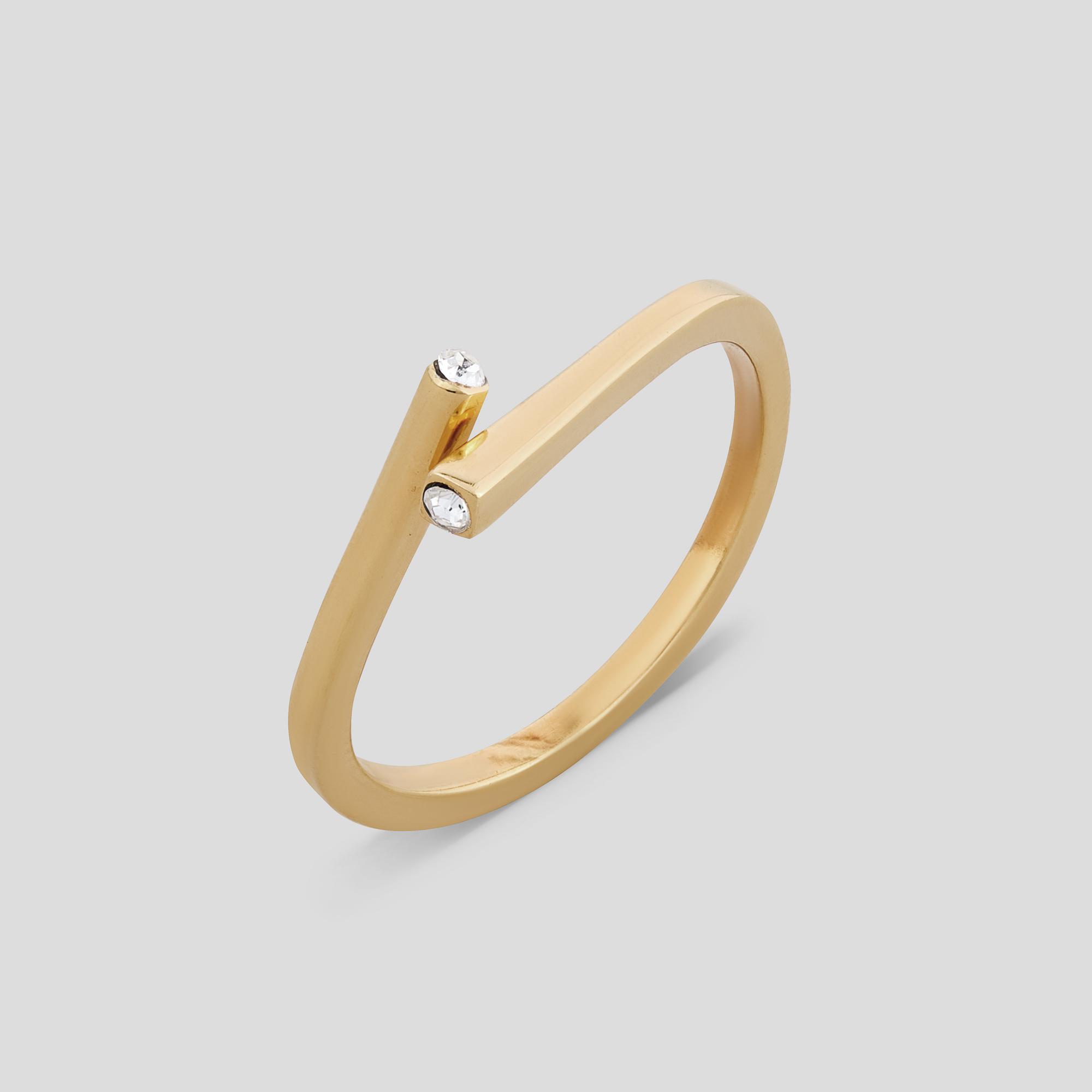Серебряное кольцо Minimal Будущее (15921)