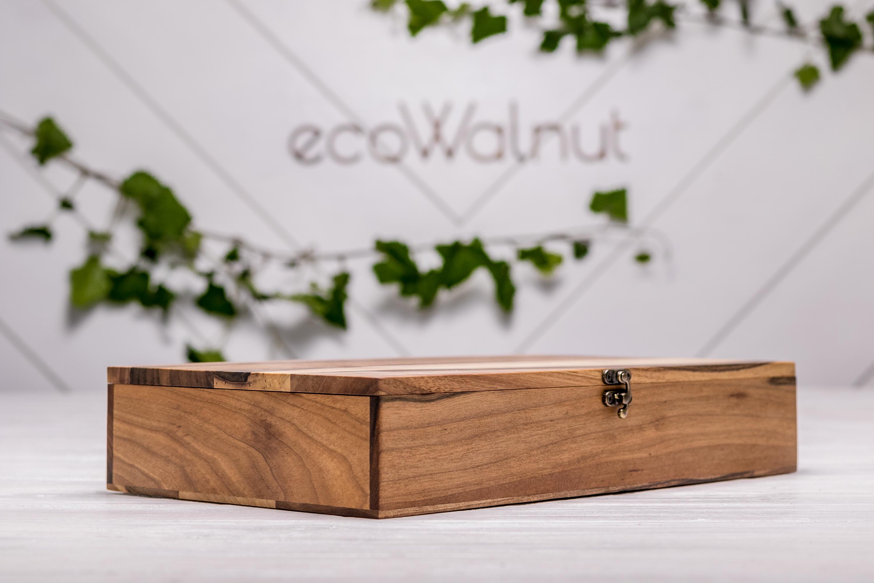 Футляр EcoWalnut для зберігання 6 пар окулярів із дерев'яною кришкою (EB-15.8) - фото 5