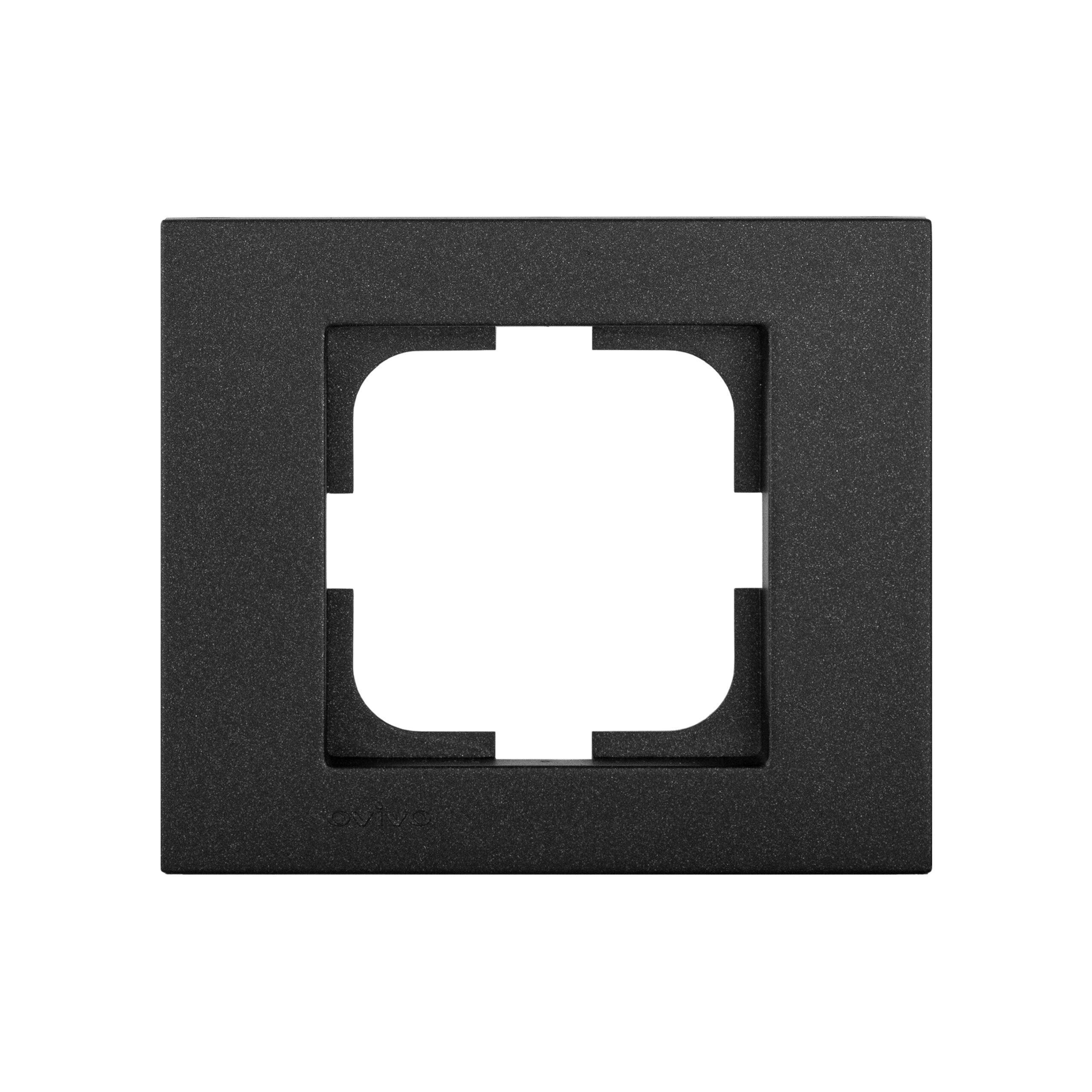 Рамка одноместная Ovivo Grano Черный (00000018667)