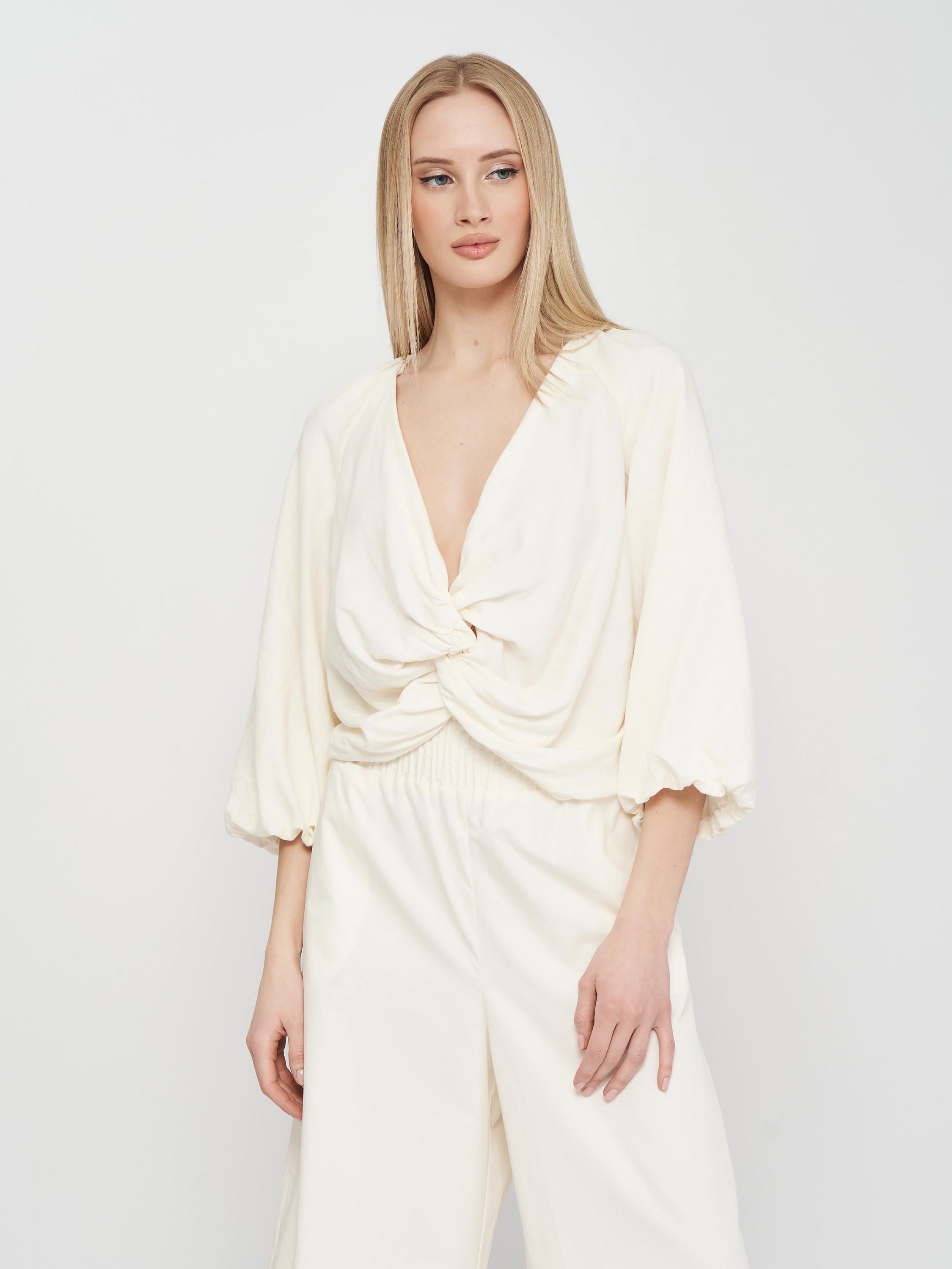 Блуза ZARA M Молочный (2629063712)
