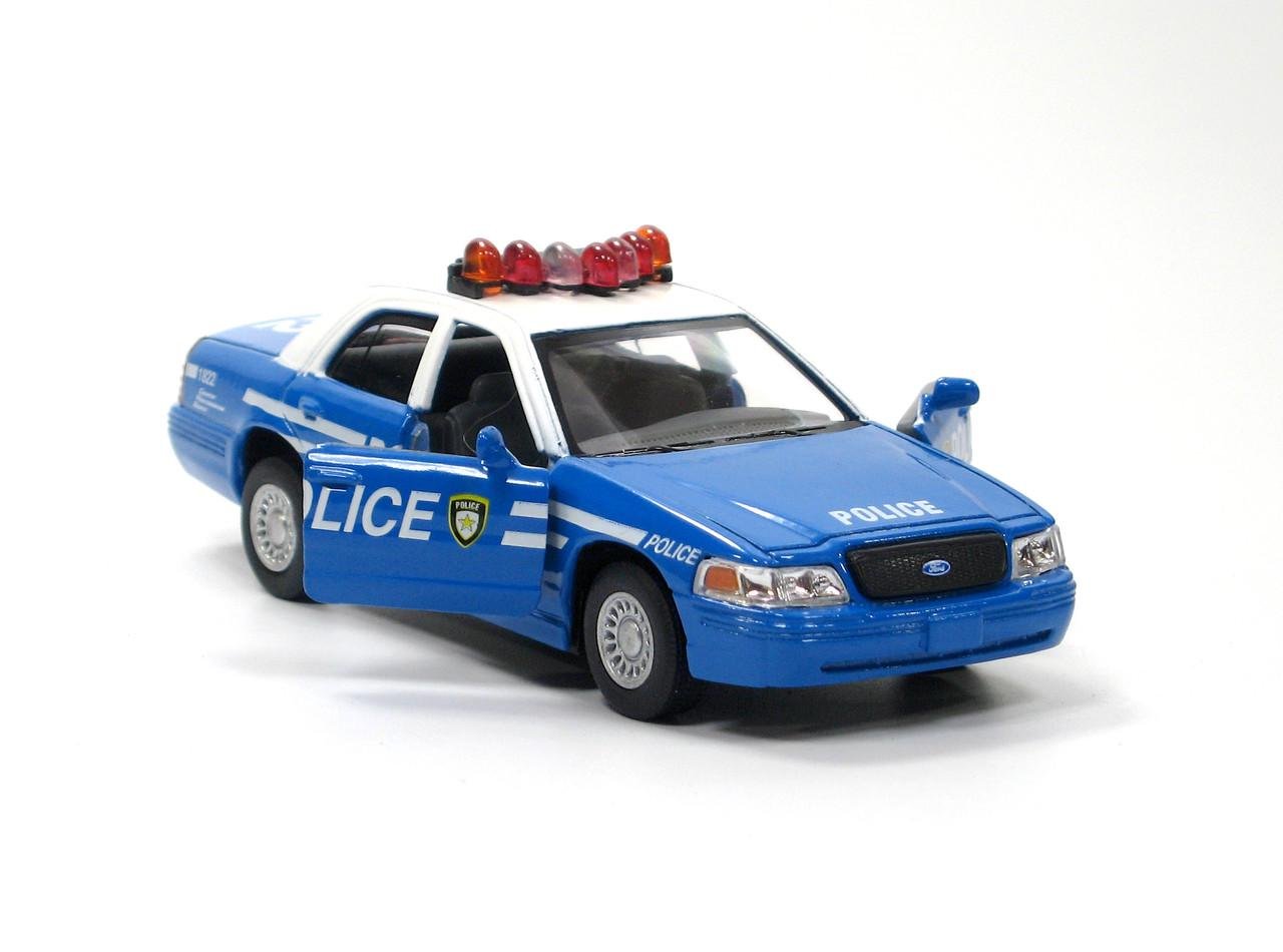 Машина металева KT5342A Ford Crown Victoria Interceptor Blue - фото 7