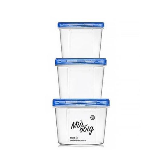 Набор пищевых контейнеров Stenson с резьбой 0,3/0,5/0,7 л 3 пр. (AN012885)