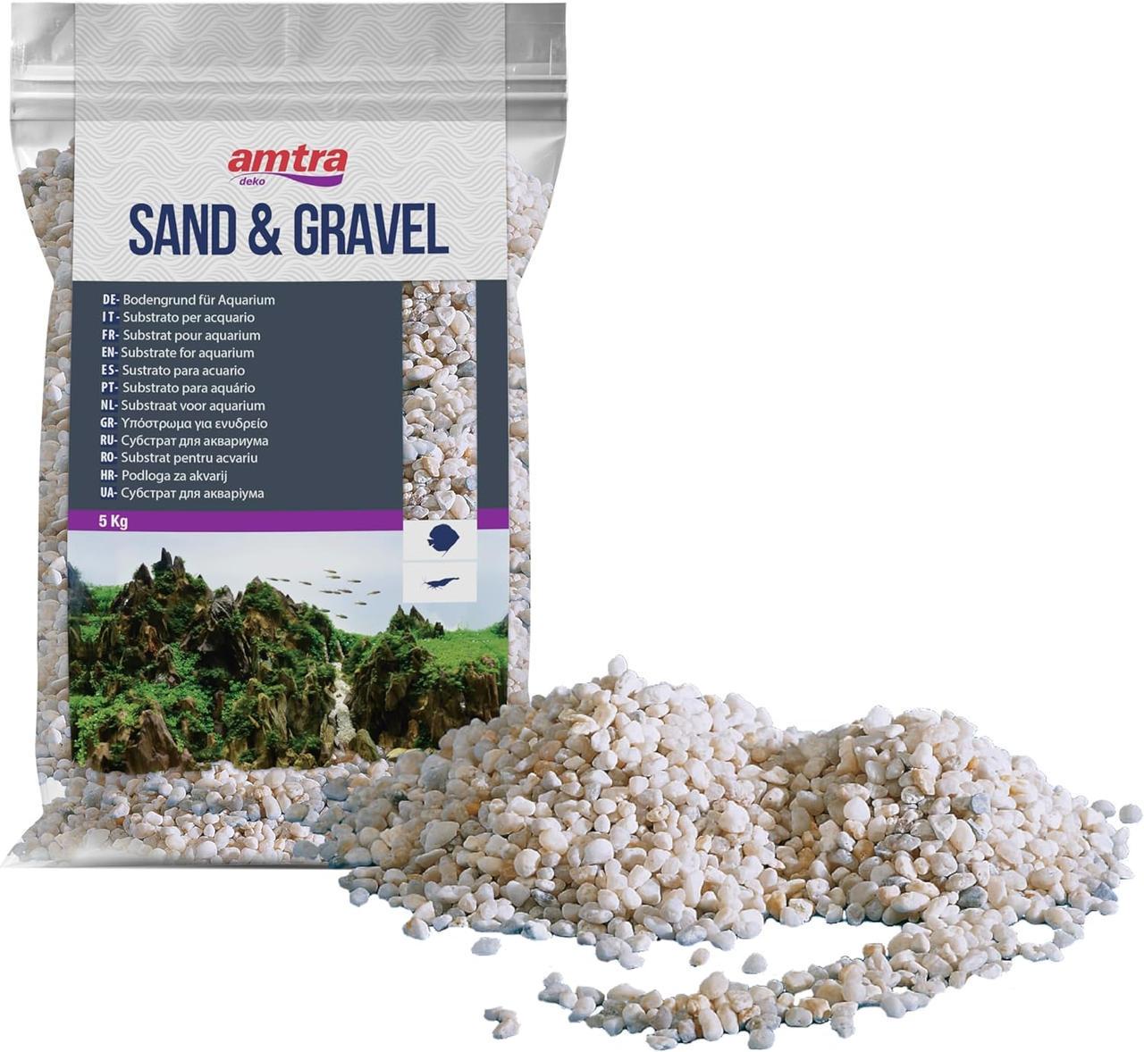 Грунт для аквариума Amtra Ghiaia Noa 2-5 мм 5 кг Белая (1353842781)