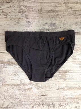 Трусы слипы мужские Emporio Armani L Серый (7A512-111618сер)