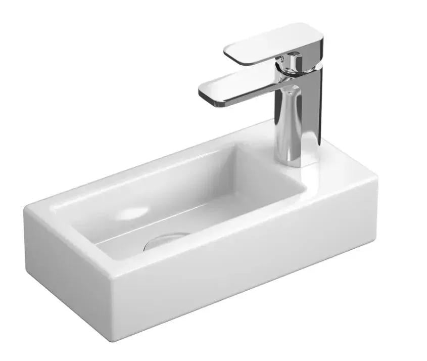 Умивальник на стільницю Koller Pool Kvadro R 1810020139 370x185 мм Білий (153481) Умивальник на стільницю Koller Pool Kvadro R 1810020139 370x185 мм Білий (153481)