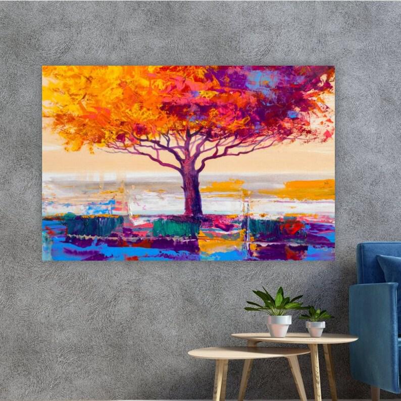 Картина на холсте KIL Art Абстрактное дерево 51x34 см (382)