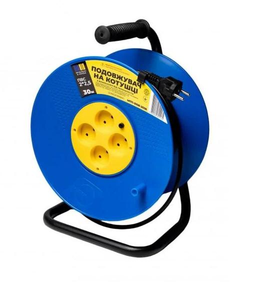 Подовжувач на котушці 20 м 2х1, 5 ПВС МЕГАтек МТП-0108-1003