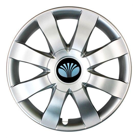 Автомобильные колпаки SKS 323 R15 с логотипом Daewoo 4 шт. Серебристый