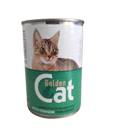 Консервы для кошек Golden Cat со вкусом оленины 415 г