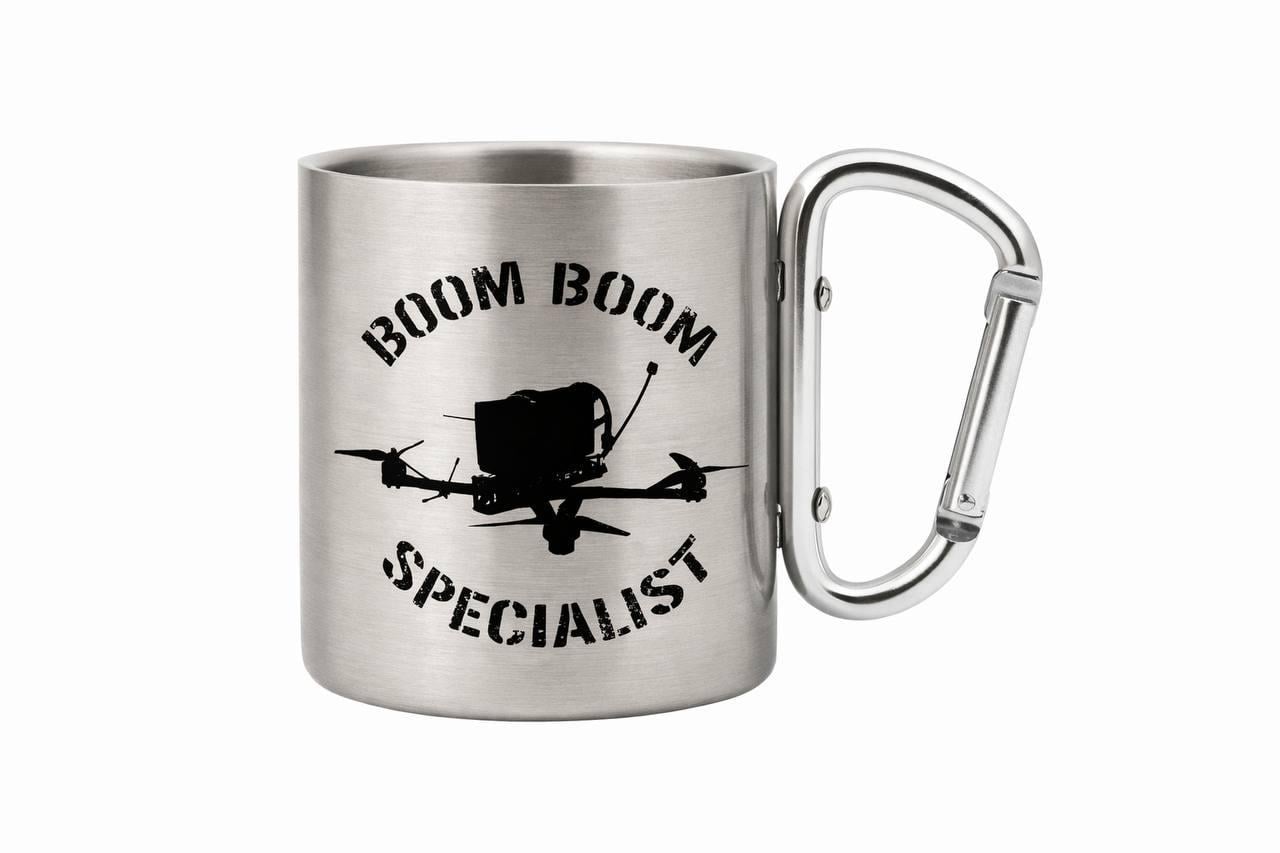 Кружка металева з карабіном BOOM BOOM SPECIALIST