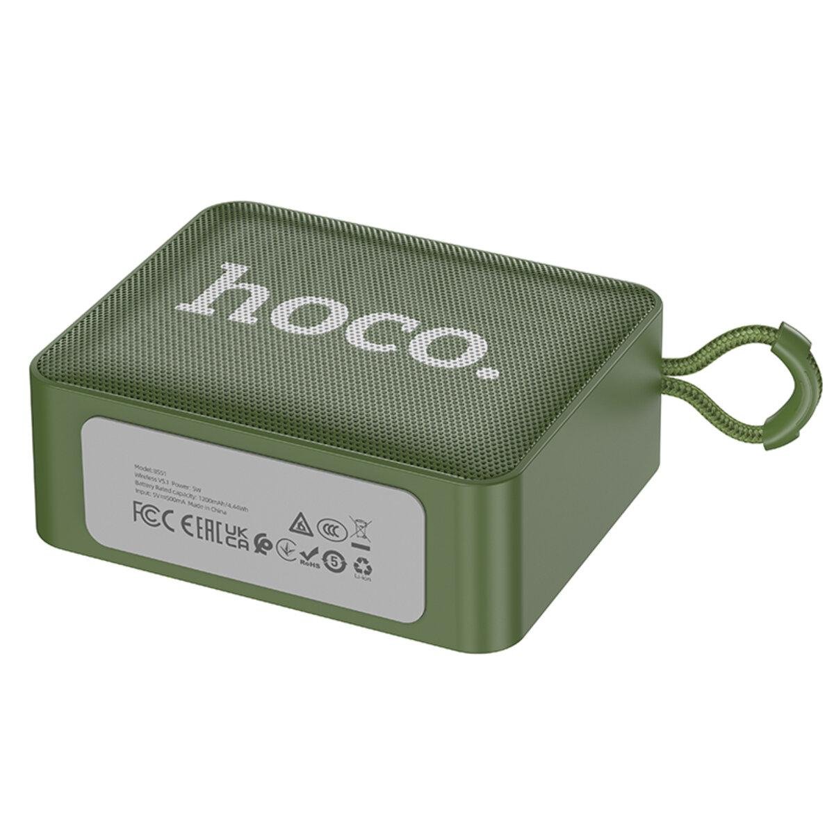 Портативная колонка HOCO BS51 Gold Brick Sports BT Speaker Bluetooth Dark Green (000109) - фото 3