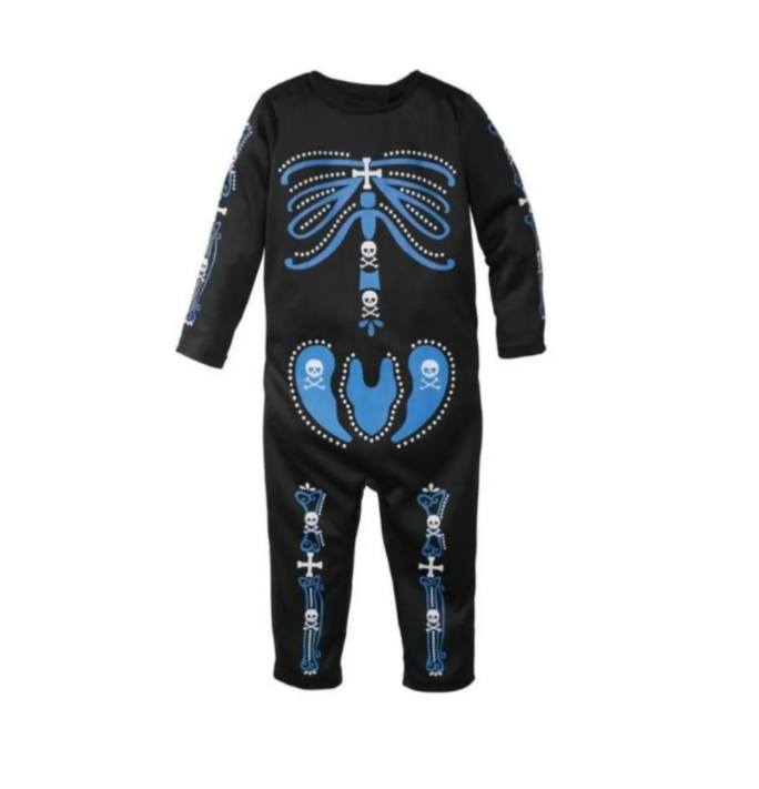 Костюм на Хэллоуин для мальчика Король Скелетов 1-2 года Черно-синий (325945)