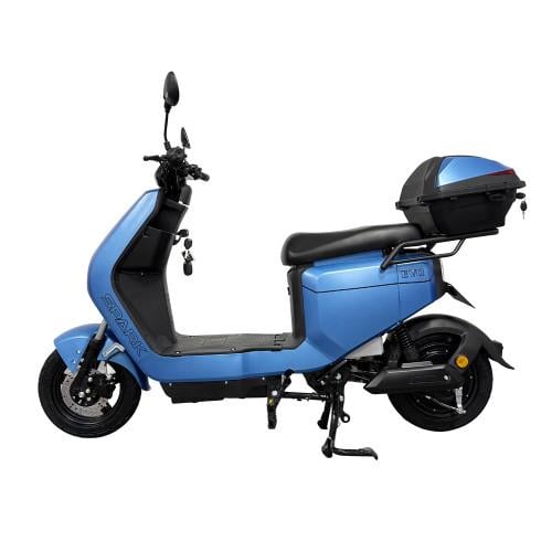 Велосипед з електромотором Spark EVO 14" 60V 1200W 25 Ah Синій матовий (000249198) Велосипед з електромотором Spark EVO 14" 60V 1200W 25 Ah Синій матовий (000249198)