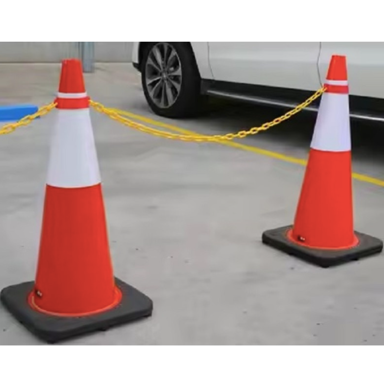 Ланцюг декоративний пластиковий 8 мм 25 м Жовто-чорний (Б409) - фото 5 Ланцюг декоративний пластиковий 8 мм 25 м Жовто-чорний (Б409) - фото 5