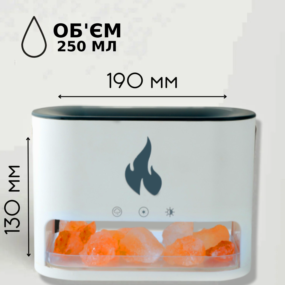 Ночник-увлажнитель воздуха Камин LED 3в1 Белый (9034/2) - фото 6 Ночник-увлажнитель воздуха Камин LED 3в1 Белый (9034/2) - фото 6