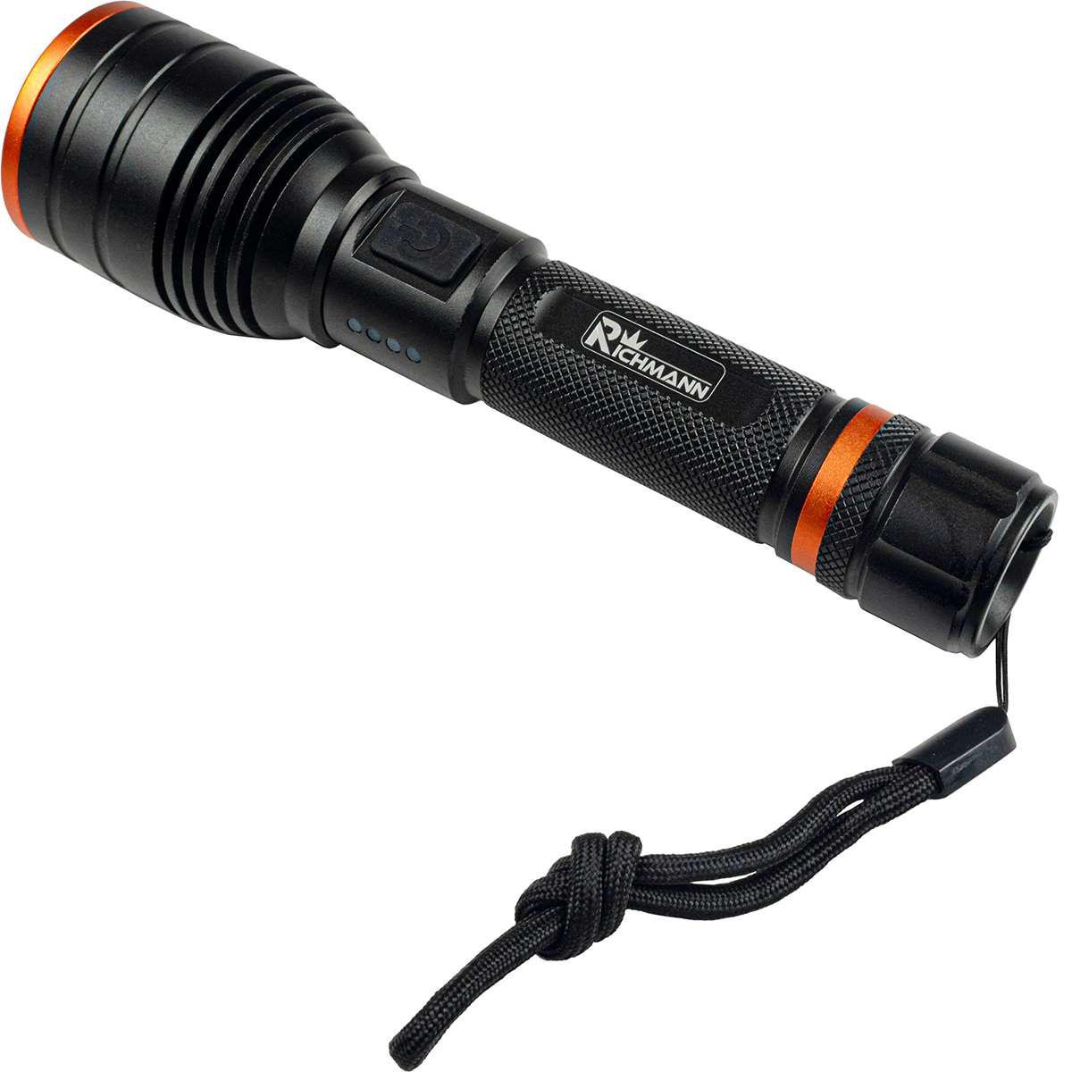 Фонарь аккумуляторный Richmann C5920 10W LED 1000 LM 200 метров алюминиевый - фото 2