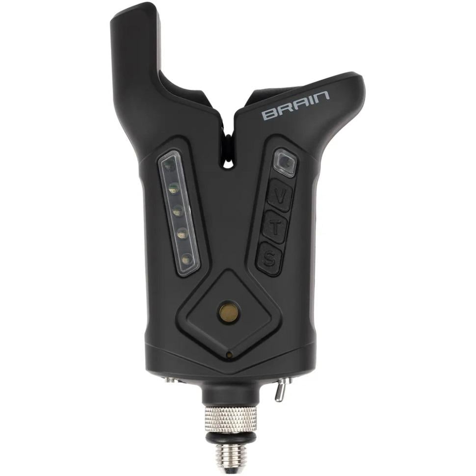 Сигнализатор поклевки электронный Brain Wireless Bite Alarm F-1 AAA Фиолетовый светодиод Black (1858.80.84)