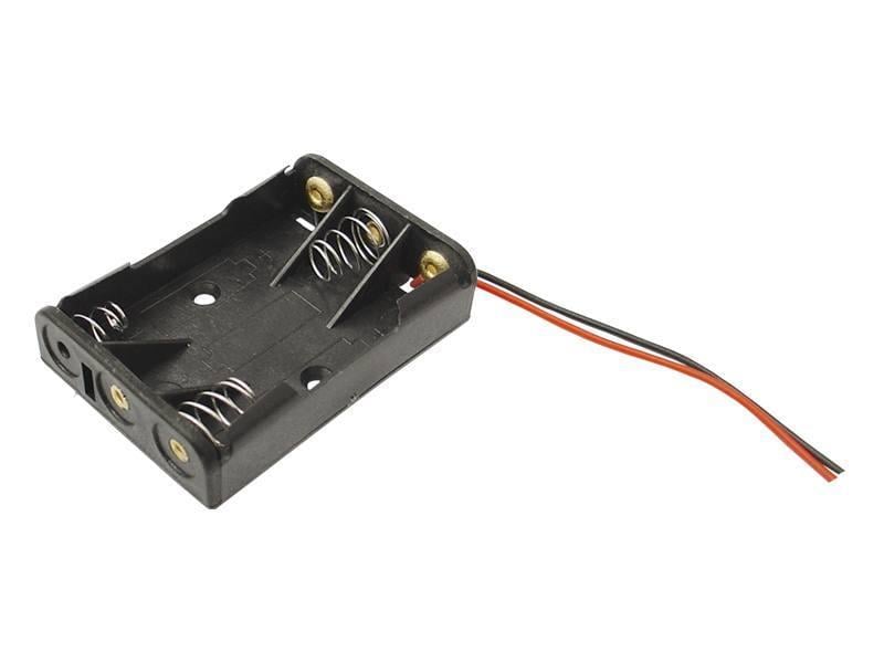 Держатель для 3 батареек типа ААА плоский (LX3207)