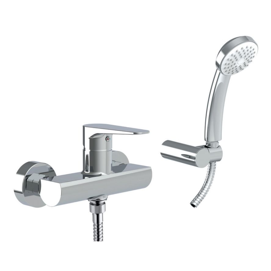 Змішувач для ванни Paffoni Orange OG168DCR CROMO з лійкою для душу Хром (LM-OG168DCR)