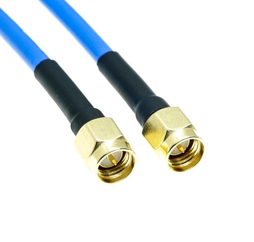 Переходник SMA-Male to SMA-Male с кабелем RG402 пигтейл удлинитель для РЕБ 10 см (00-00025063)