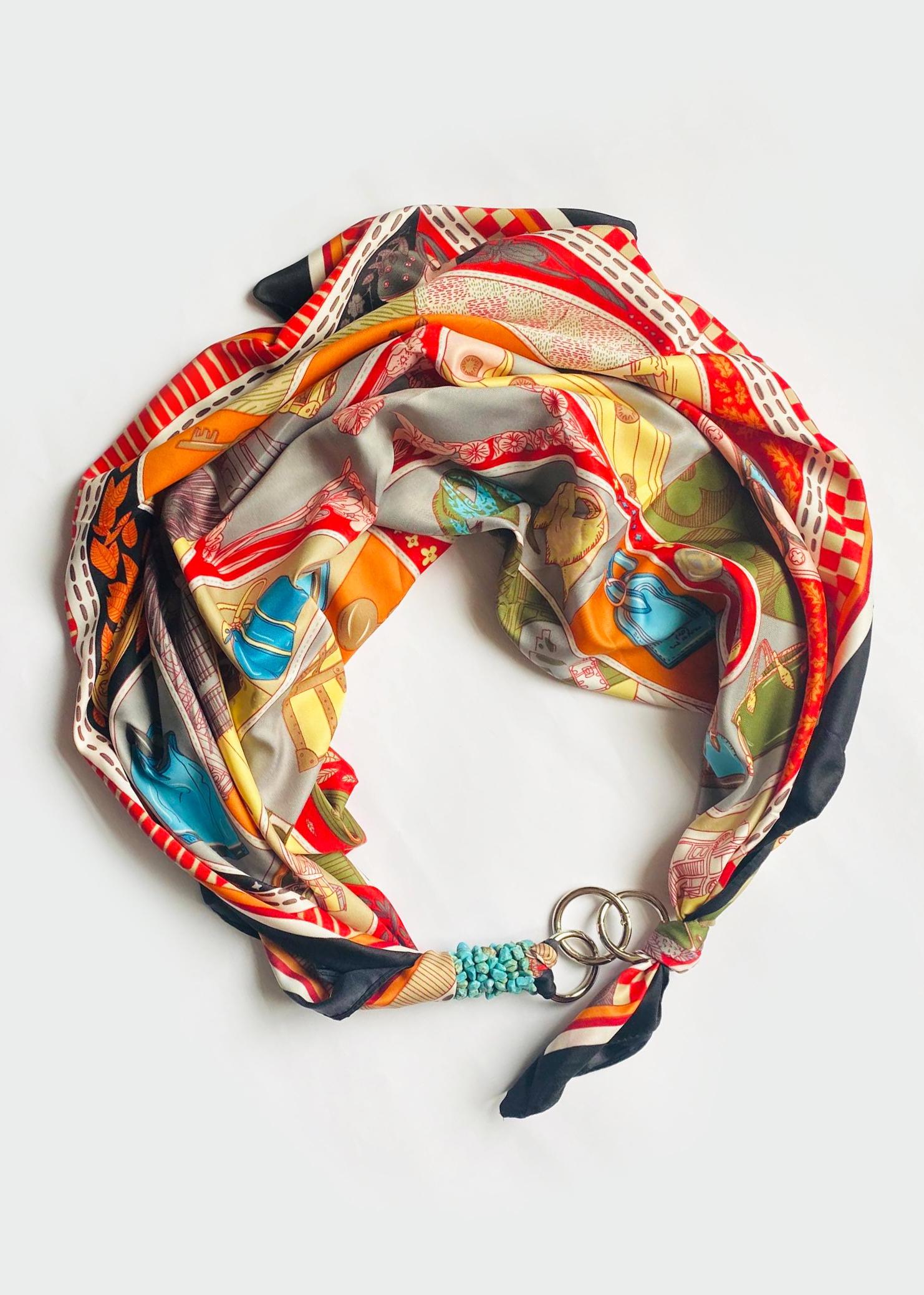 Шелковый платок My Scarf Яркий Милан (х-007)