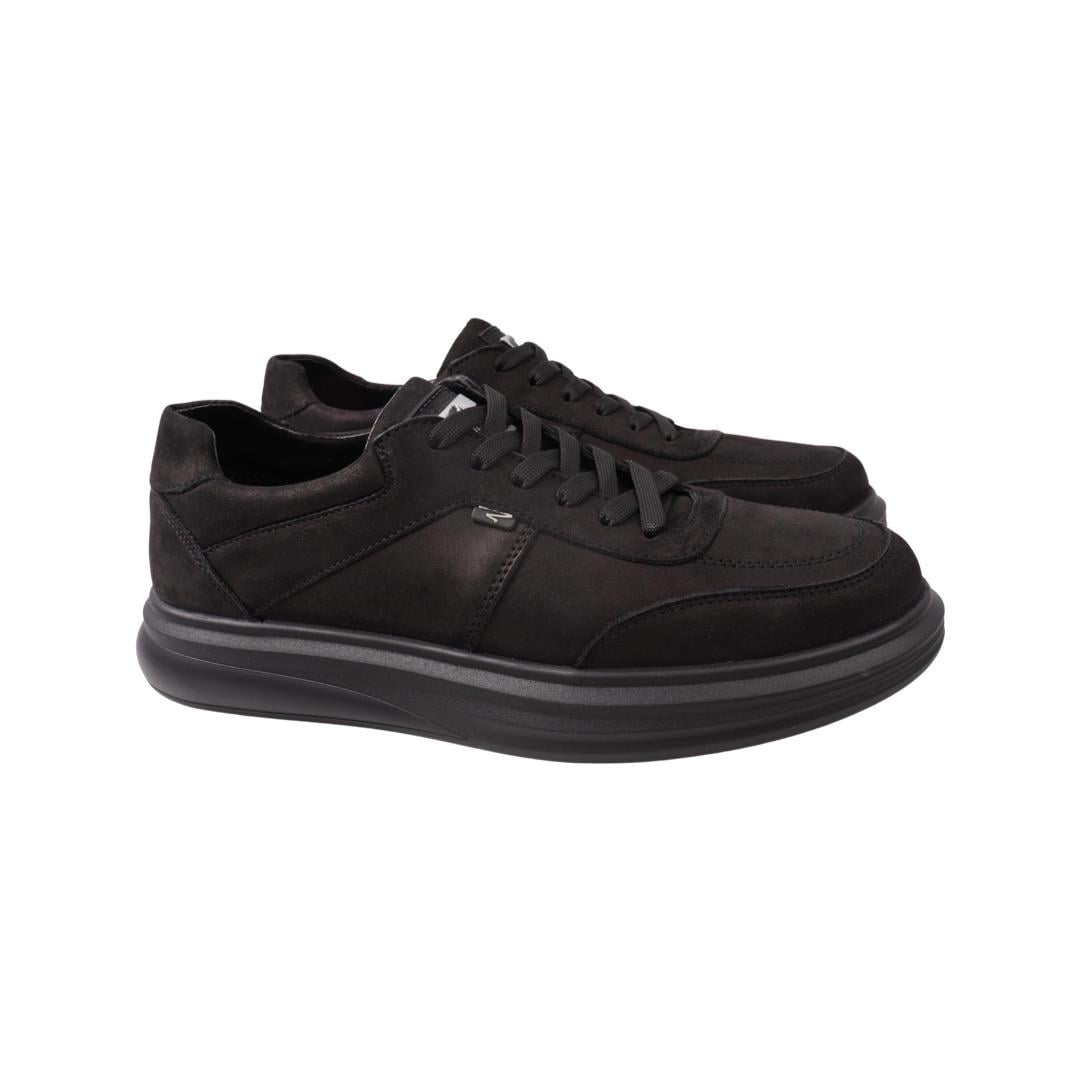 Кеды мужские Konors из нубука р. 42 Черный (573-21DTC)