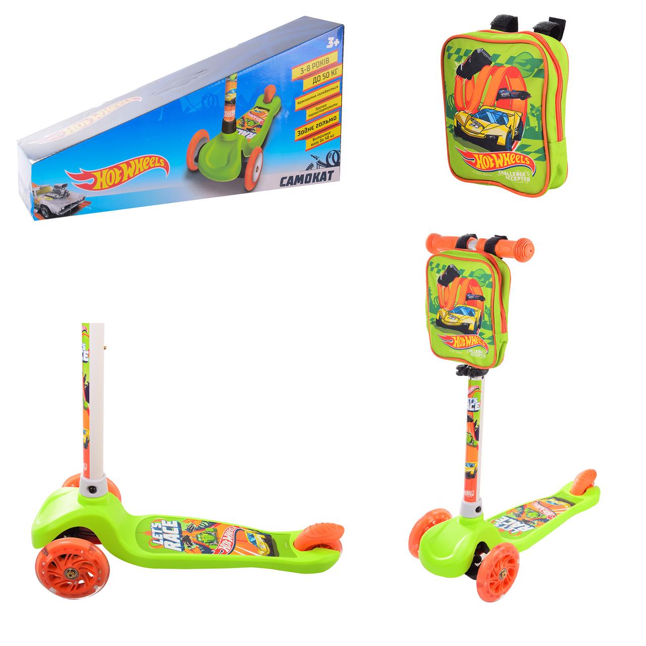 Самокат с подсветкой Hot Wheels с подшипниками ABEC 7 нагрузка до 50 кг (2132705233) - фото 6 Самокат с подсветкой Hot Wheels с подшипниками ABEC 7 нагрузка до 50 кг (2132705233) - фото 6