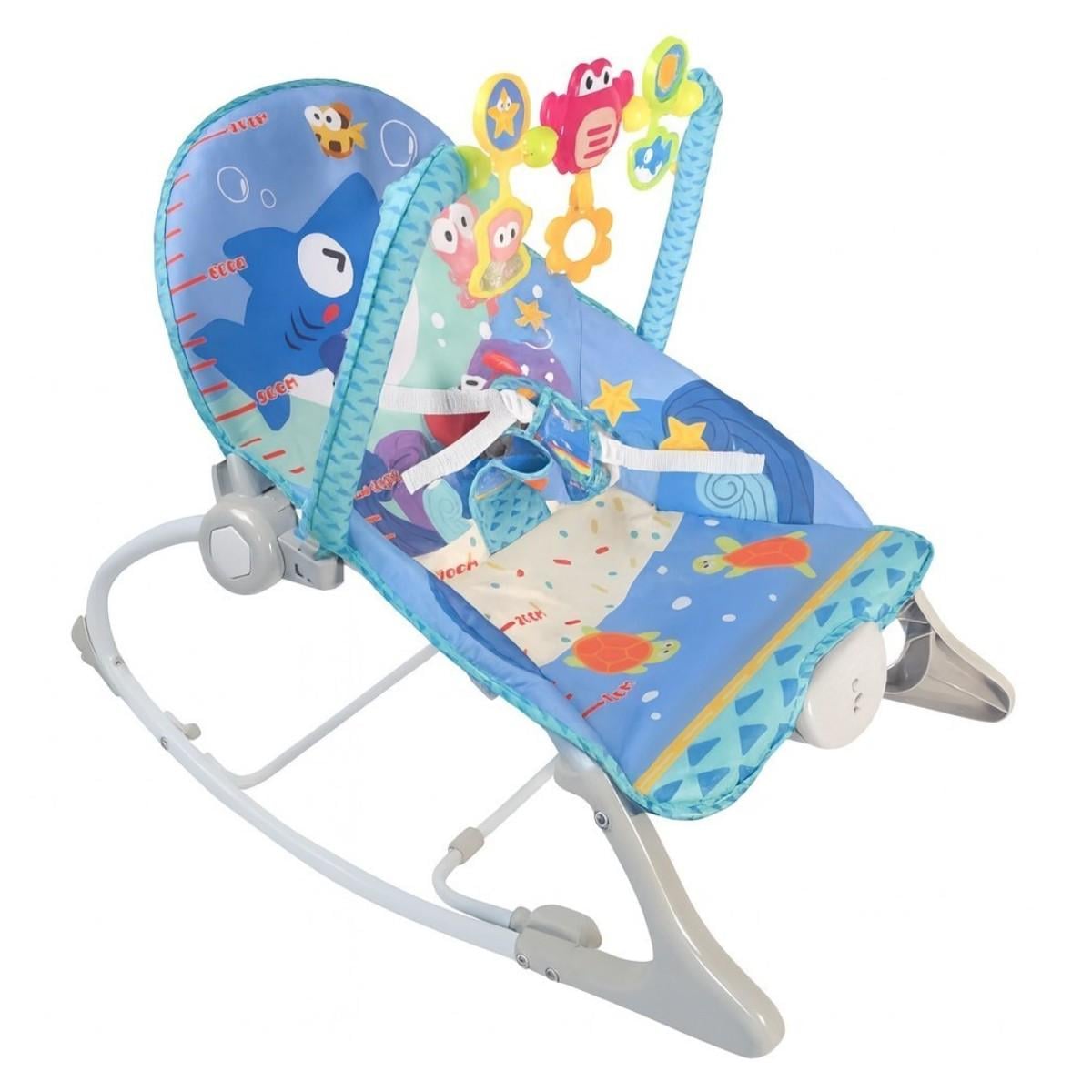 Детский шезлонг-качалка Huanger убаюкивающий центр для новорожденных детей (HE 0654)