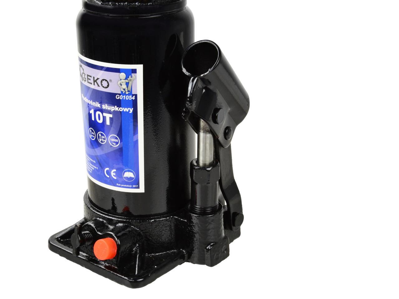 Домкрат гідравлічний GeKo пляшковий 10 тонн (G01054) - фото 4 Домкрат гідравлічний GeKo пляшковий 10 тонн (G01054) - фото 4