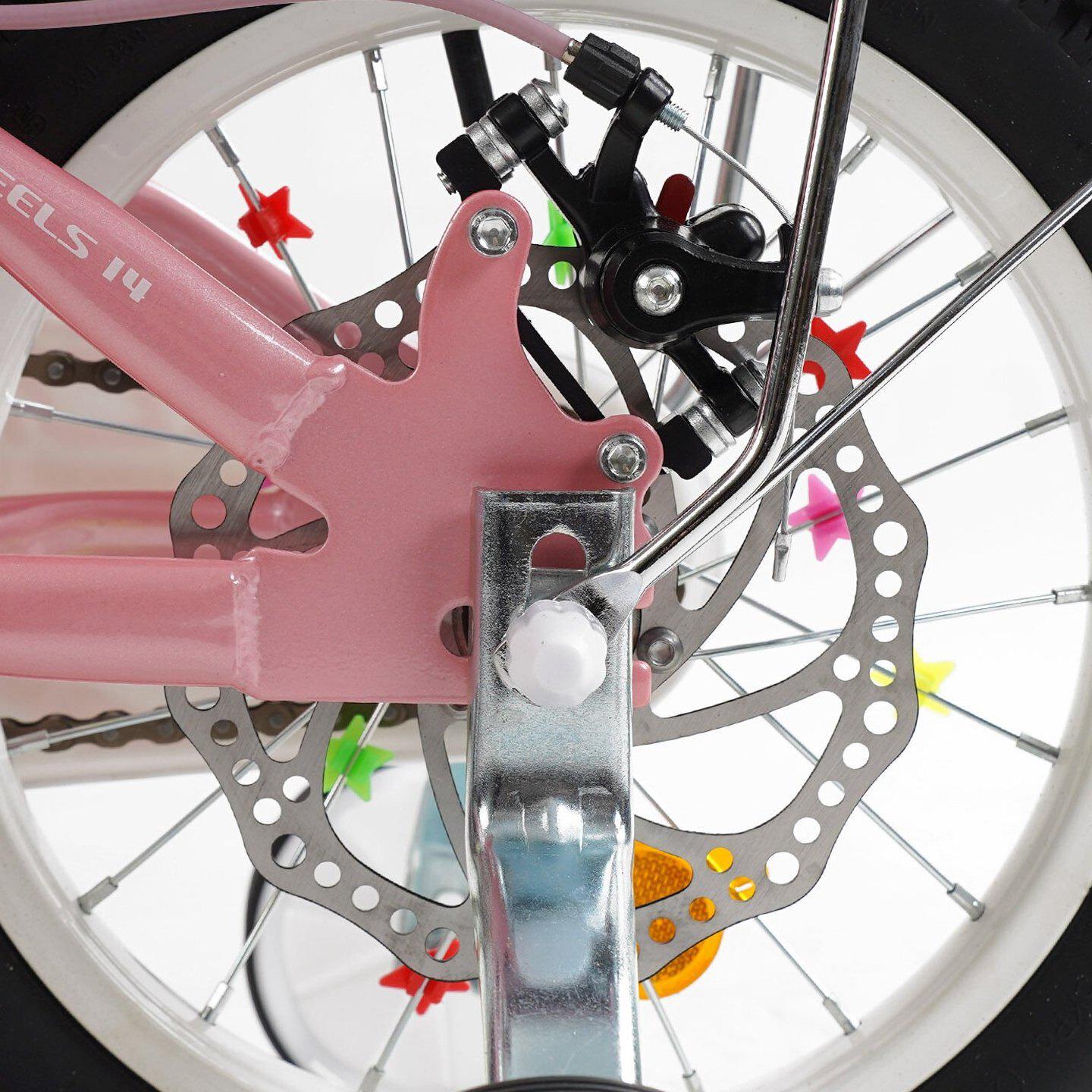 Велосипед двоколісний дитячий Corso 14" Nice з кошиком та багажником Рожевий - фото 7 Велосипед двоколісний дитячий Corso 14" Nice з кошиком та багажником Рожевий - фото 7