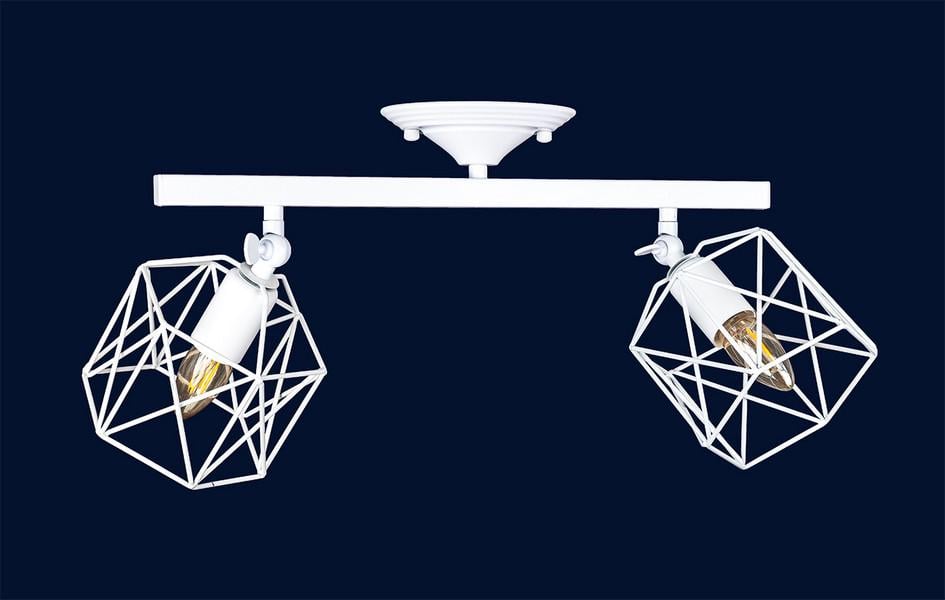 Люстра потолочная линейная Levistella 756XPR101F-2 Лофт с двумя металлическими плафонами Белый (1887931052) - фото 2 Люстра потолочная линейная Levistella 756XPR101F-2 Лофт с двумя металлическими плафонами Белый (1887931052) - фото 2