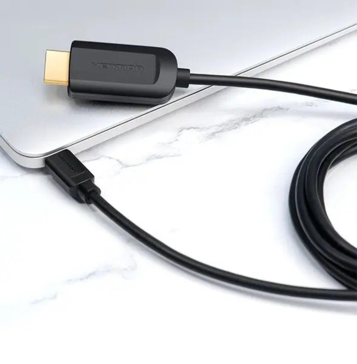 Кабель Vention USB Type-C до HDMI 2 м Черный (577275) - фото 3